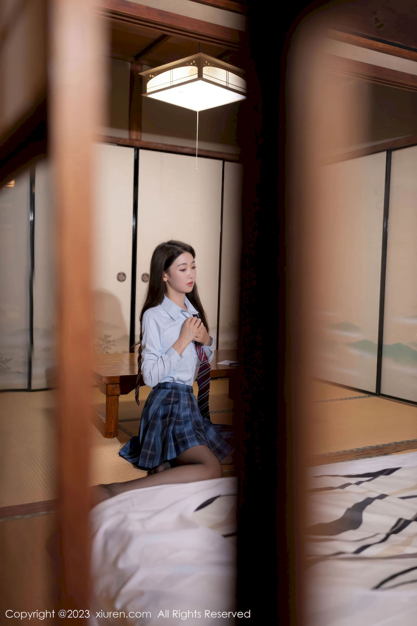 唐安琪 - 学生制服+格子裙日本旅拍