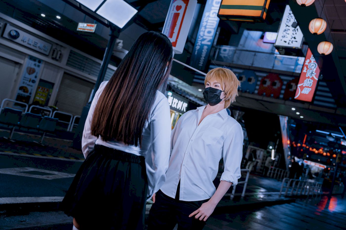 夏小秋秋秋白丝学妹制服户外性感写真