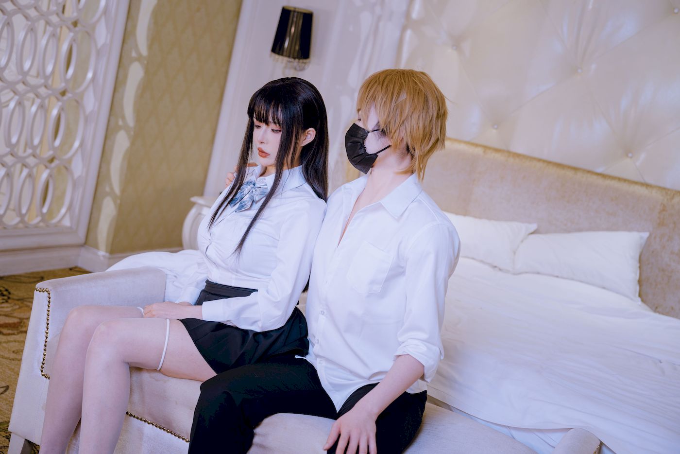 夏小秋秋秋白丝学妹制服户外性感写真