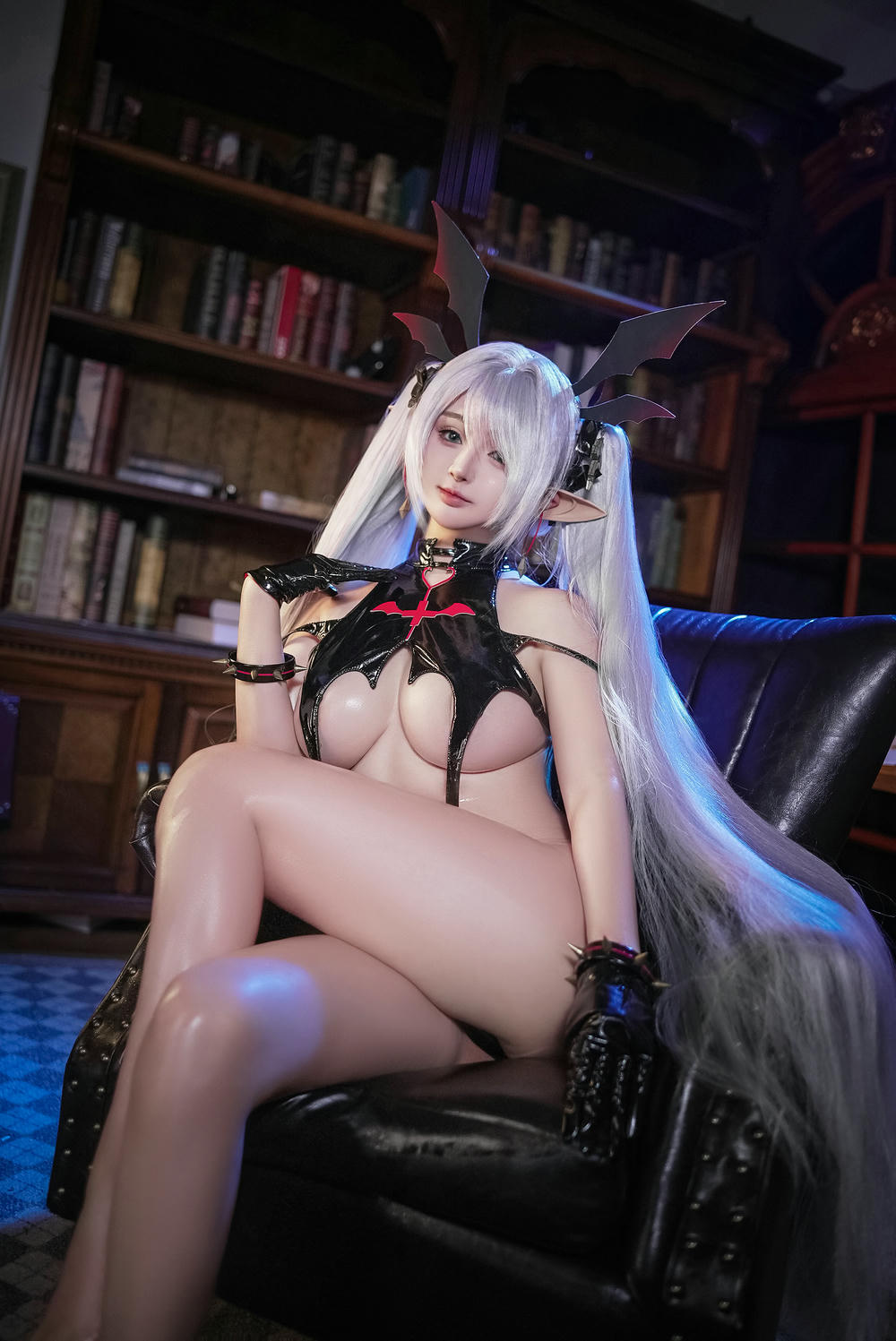 桜井寧寧 - 蔚藍檔案 銀鏡伊織 黑色惡魔【130P】 - COSPLAY-御萝部落