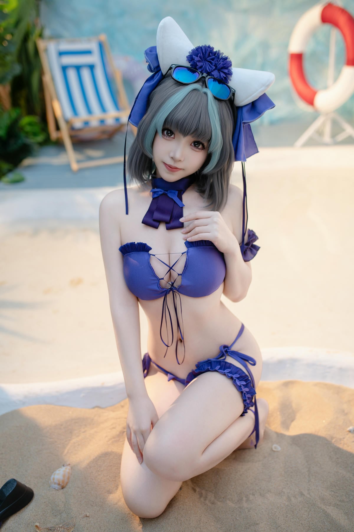 图片[35]-Bangni邦尼 cosplay Cheshire Swimsuit – Azur Lane【86P】 – COSPLAY-御萝部落