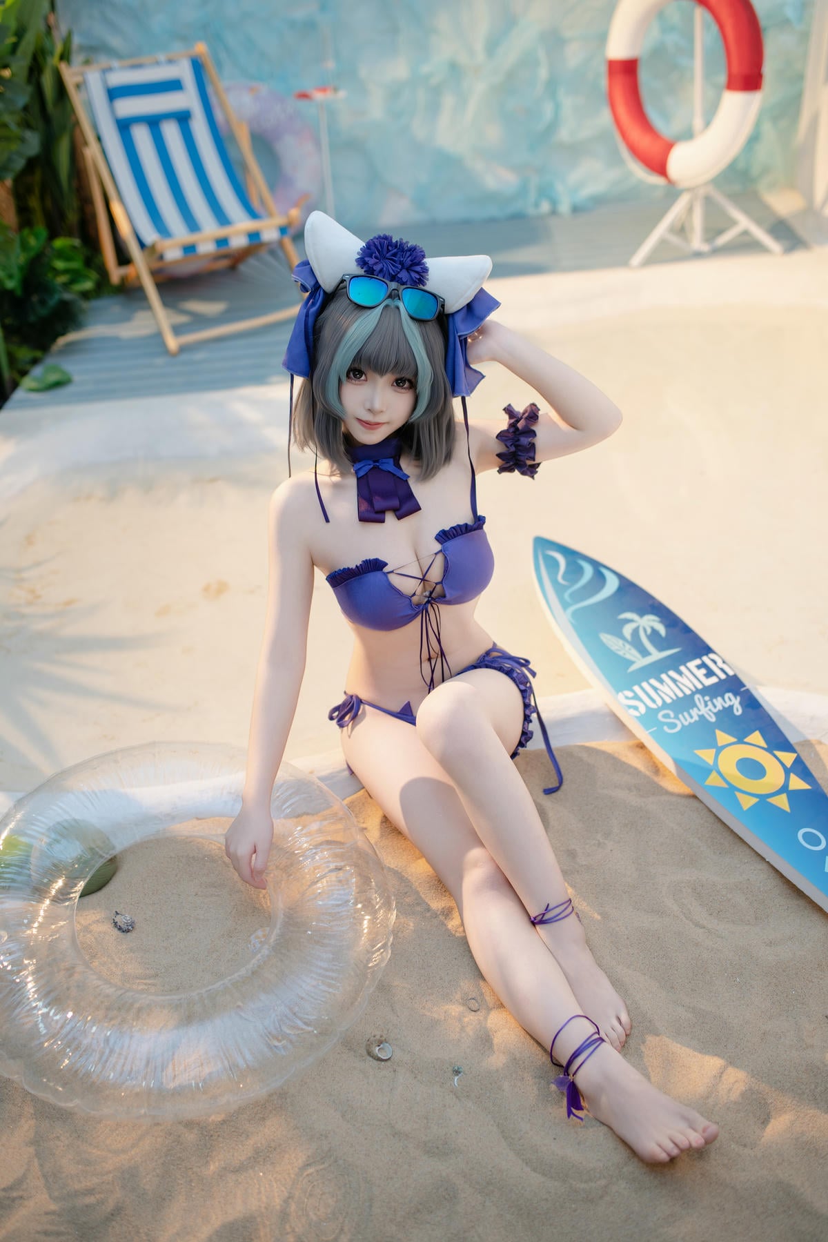 图片[43]-Bangni邦尼 cosplay Cheshire Swimsuit – Azur Lane【86P】 – COSPLAY-御萝部落