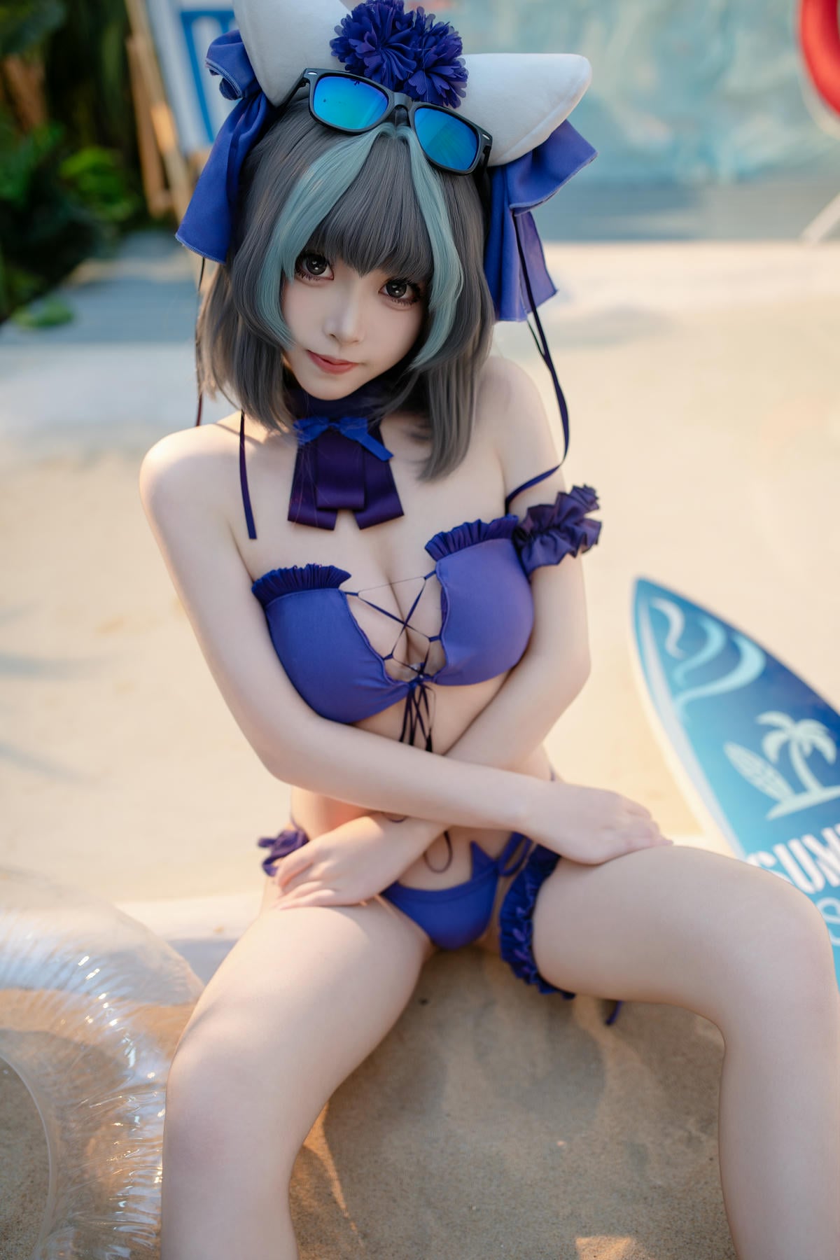 图片[44]-Bangni邦尼 cosplay Cheshire Swimsuit – Azur Lane【86P】 – COSPLAY-御萝部落