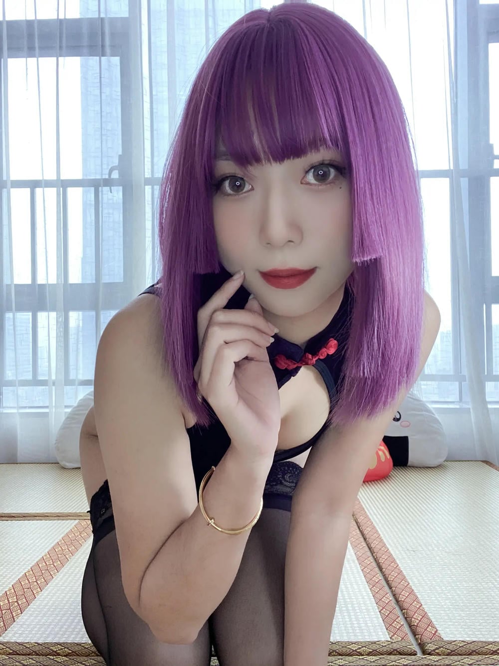 图片[20]-Money冷冷 – 高叉旗袍蕾絲裙 【107P】 – COSPLAY-御萝部落