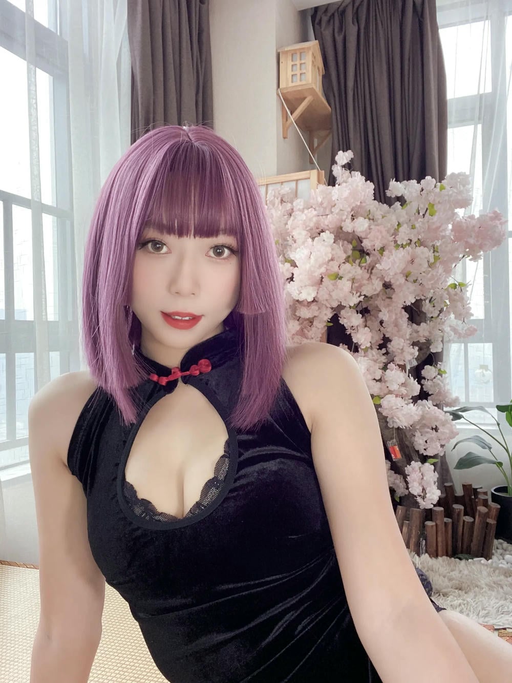 图片[26]-Money冷冷 – 高叉旗袍蕾絲裙 【107P】 – COSPLAY-御萝部落