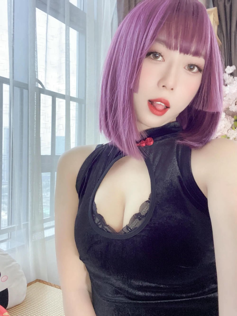 图片[73]-Money冷冷 – 高叉旗袍蕾絲裙 【107P】 – COSPLAY-御萝部落