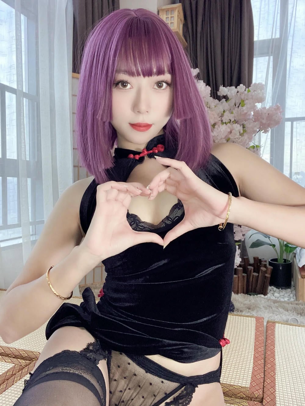 图片[92]-Money冷冷 – 高叉旗袍蕾絲裙 【107P】 – COSPLAY-御萝部落