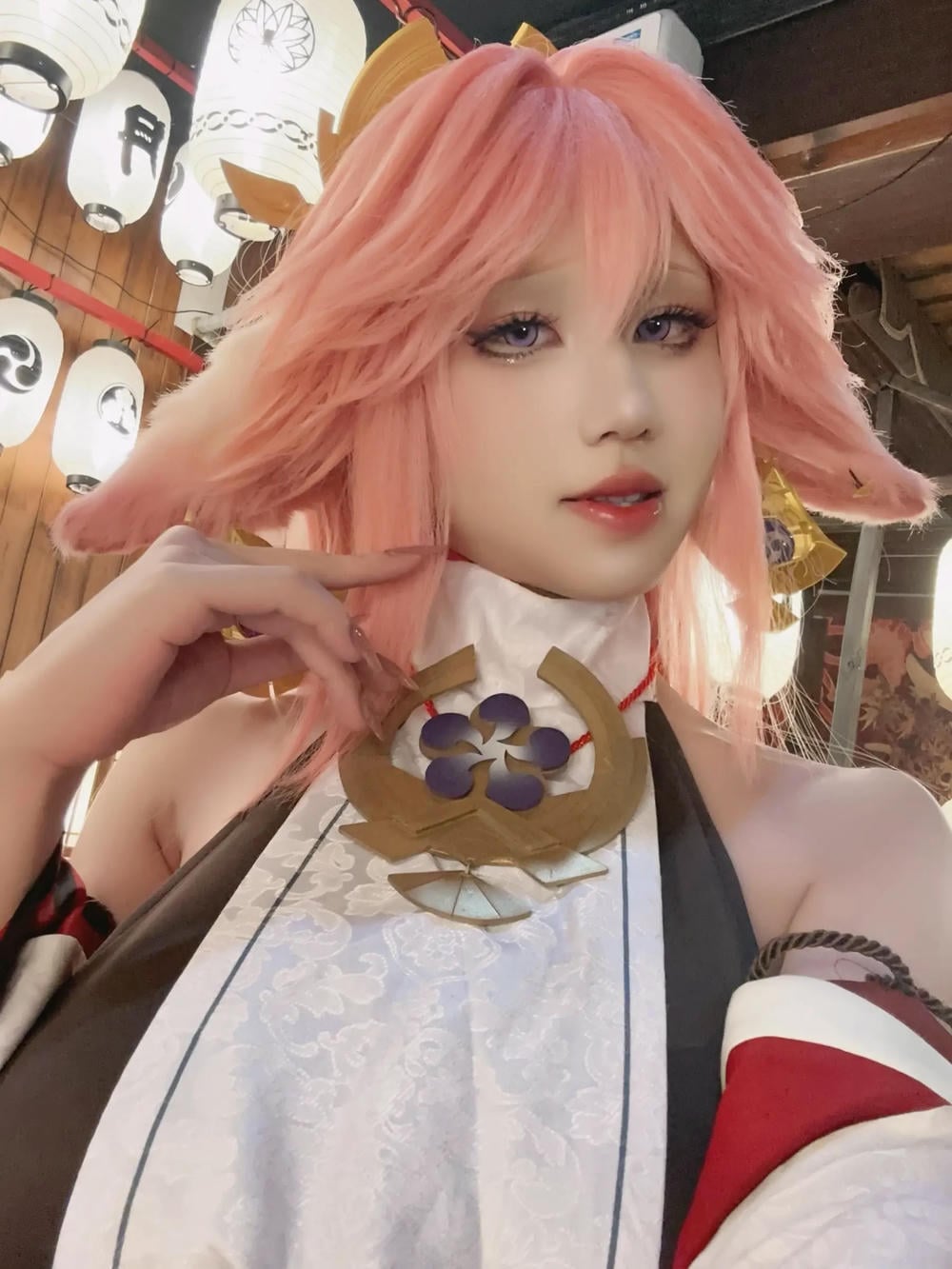 桜滿三時 八重神子【89P】 - COSPLAY-御萝部落