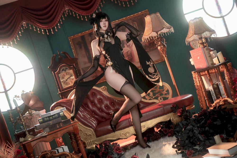 图片[2]-Natsuko夏夏子 – 碧藍航線鎮海旗袍【76P】 – COSPLAY-御萝部落