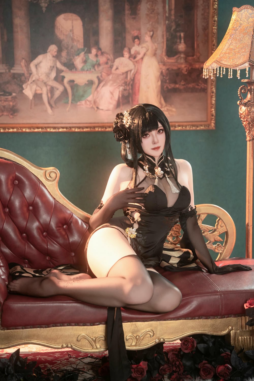 图片[24]-Natsuko夏夏子 – 碧藍航線鎮海旗袍【76P】 – COSPLAY-御萝部落