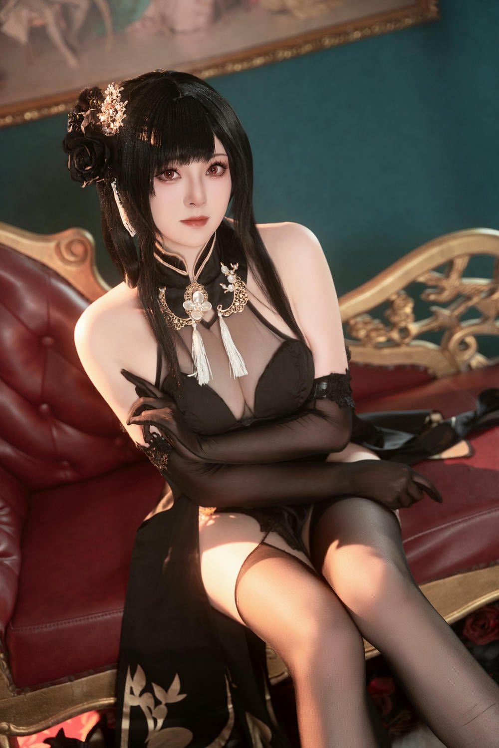 图片[48]-Natsuko夏夏子 – 碧藍航線鎮海旗袍【76P】 – COSPLAY-御萝部落