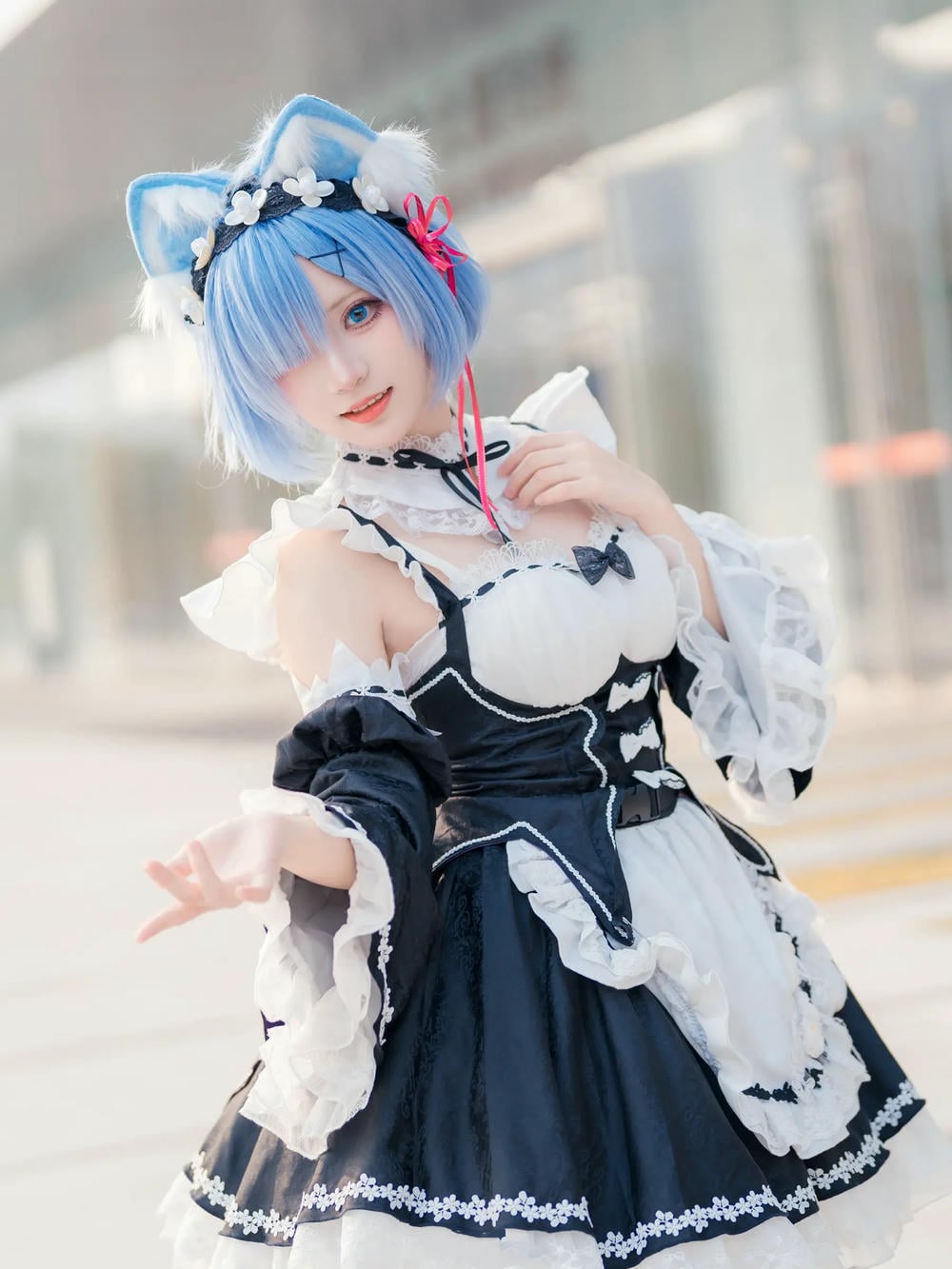 图片[11]-花柒hana 螢火蟲動漫嘉年華 貓貓蕾姆【107P】 – COSPLAY-御萝部落