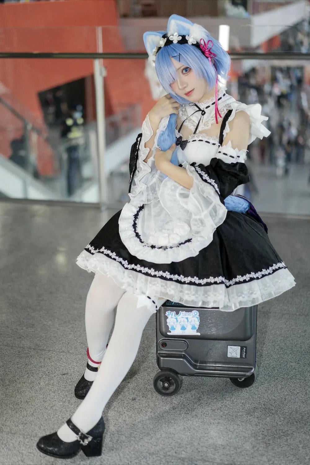 图片[20]-花柒hana 螢火蟲動漫嘉年華 貓貓蕾姆【107P】 – COSPLAY-御萝部落