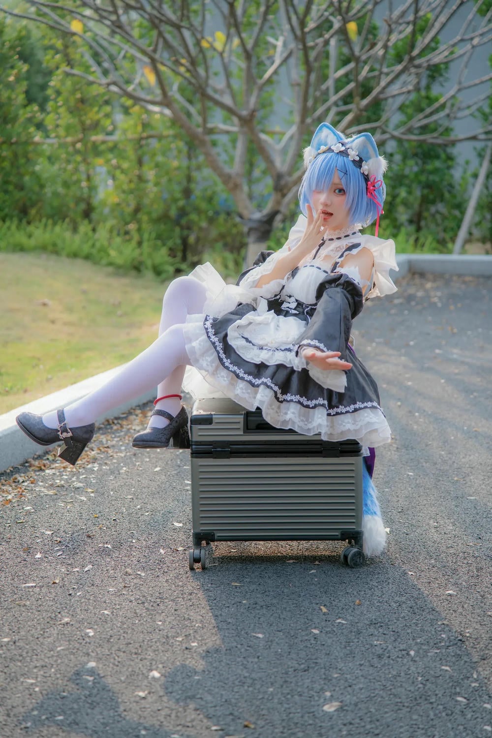 图片[28]-花柒hana 螢火蟲動漫嘉年華 貓貓蕾姆【107P】 – COSPLAY-御萝部落