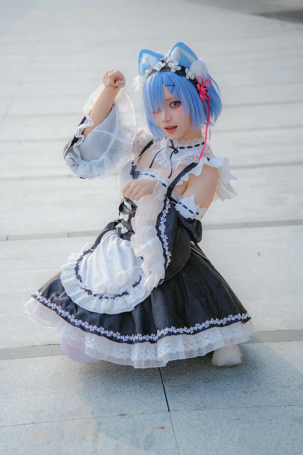 图片[37]-花柒hana 螢火蟲動漫嘉年華 貓貓蕾姆【107P】 – COSPLAY-御萝部落