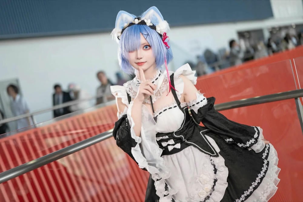 图片[46]-花柒hana 螢火蟲動漫嘉年華 貓貓蕾姆【107P】 – COSPLAY-御萝部落