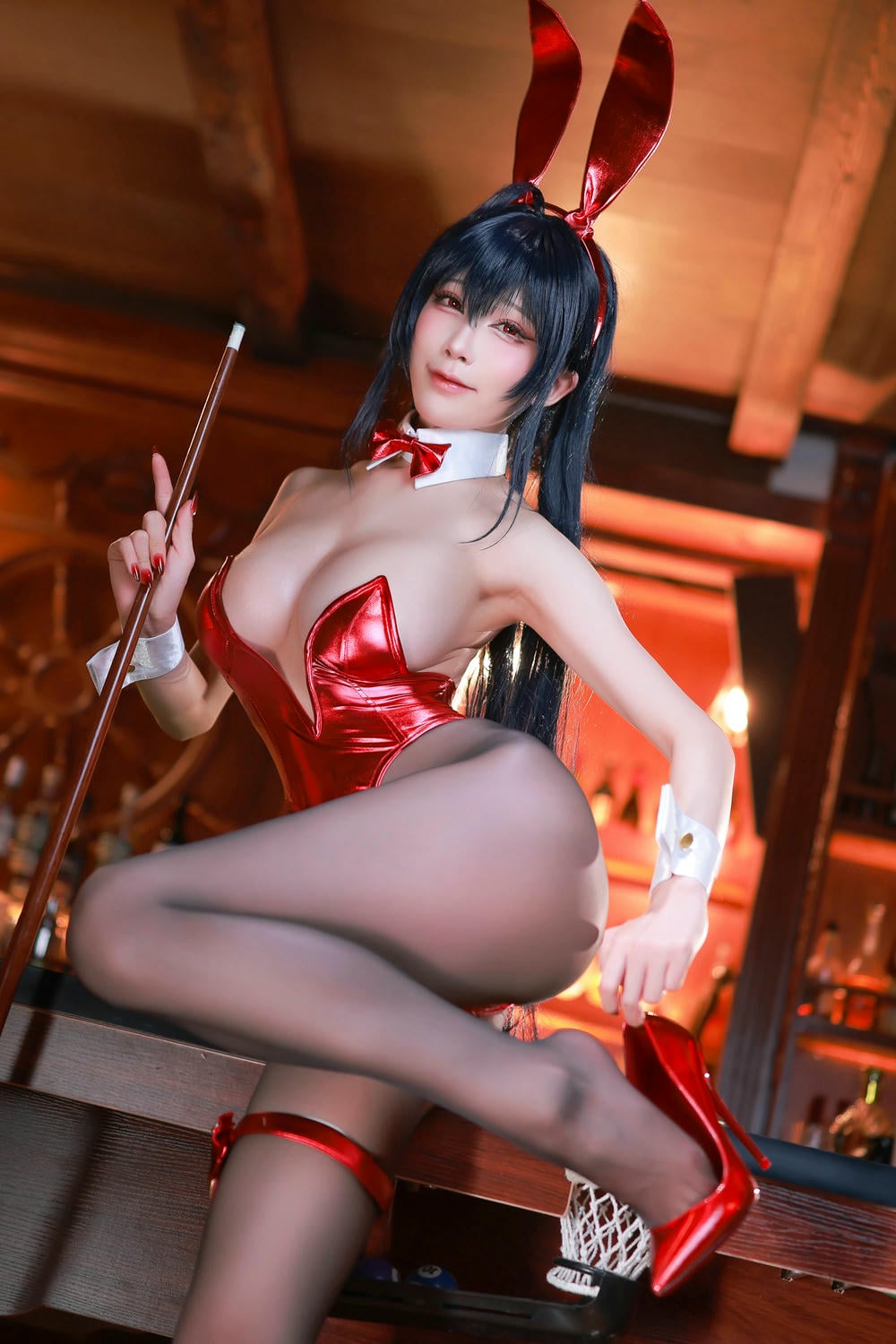图片[3]-水淼 Aqua – Azurlane Taihou Bunny アズールレーン 大鳳 バニー❥ 新作DL コスプレ【59P】 – COSPLAY-御萝部落