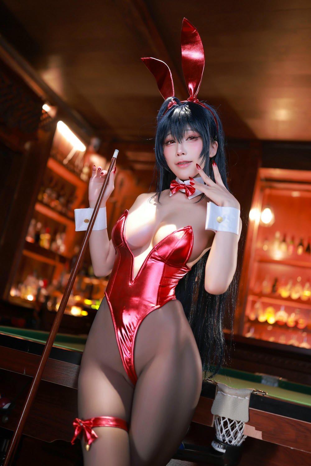 图片[5]-水淼 Aqua – Azurlane Taihou Bunny アズールレーン 大鳳 バニー❥ 新作DL コスプレ【59P】 – COSPLAY-御萝部落