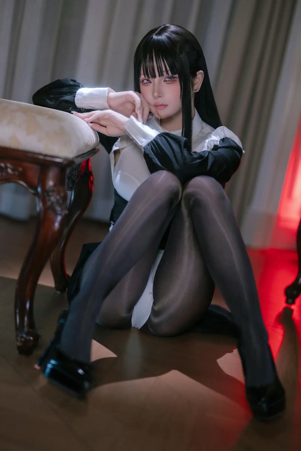 图片[25]-嶼魚 黑絲修女【40P】 – COSPLAY-御萝部落