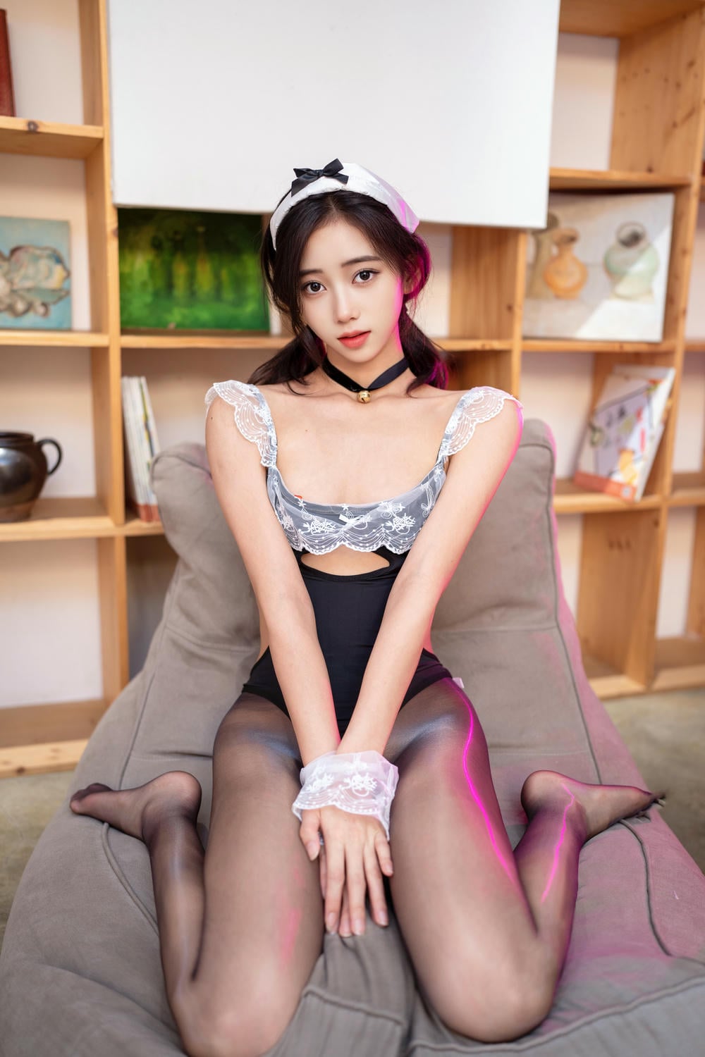 图片[12]-時安安 – 秀人網模特 女仆【90P】 – COSPLAY-御萝部落