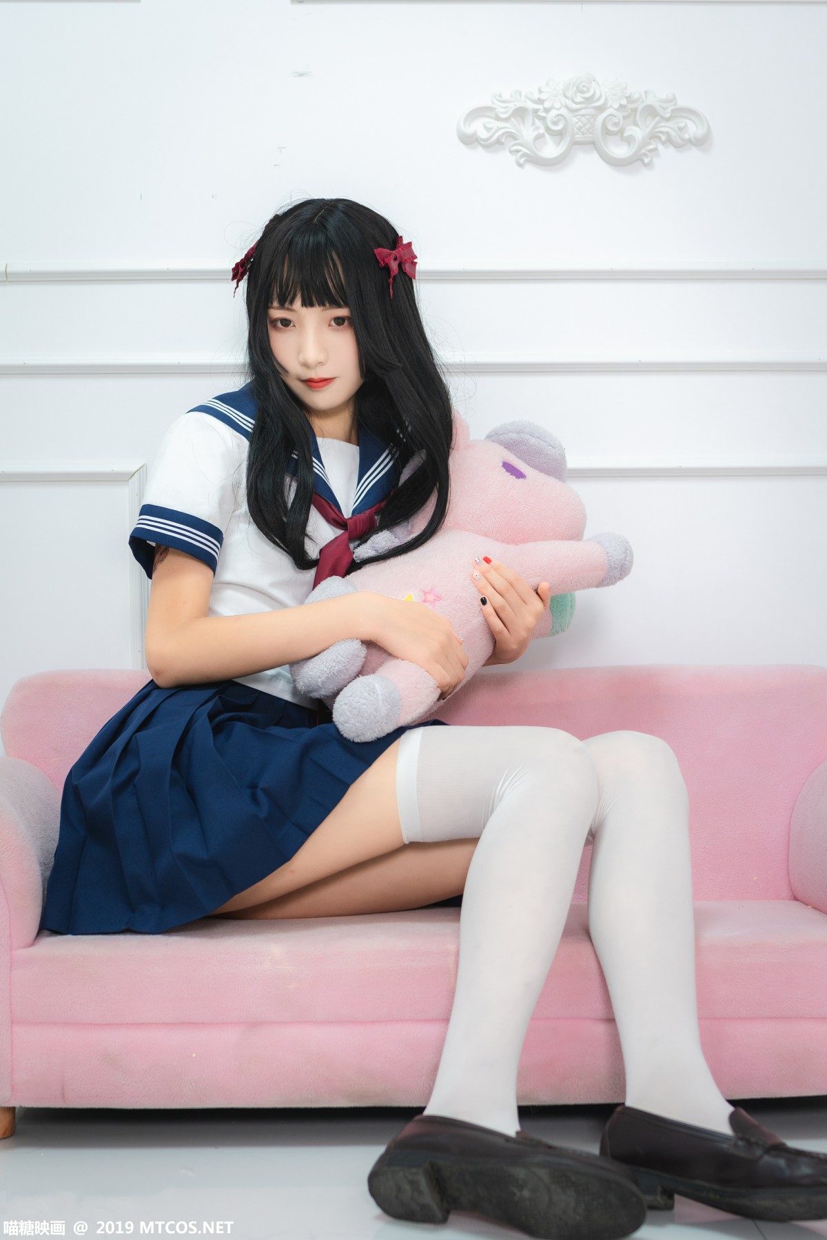 [喵糖映画]VOL.012 蓝白水手服 - COSPLAY-御萝部落