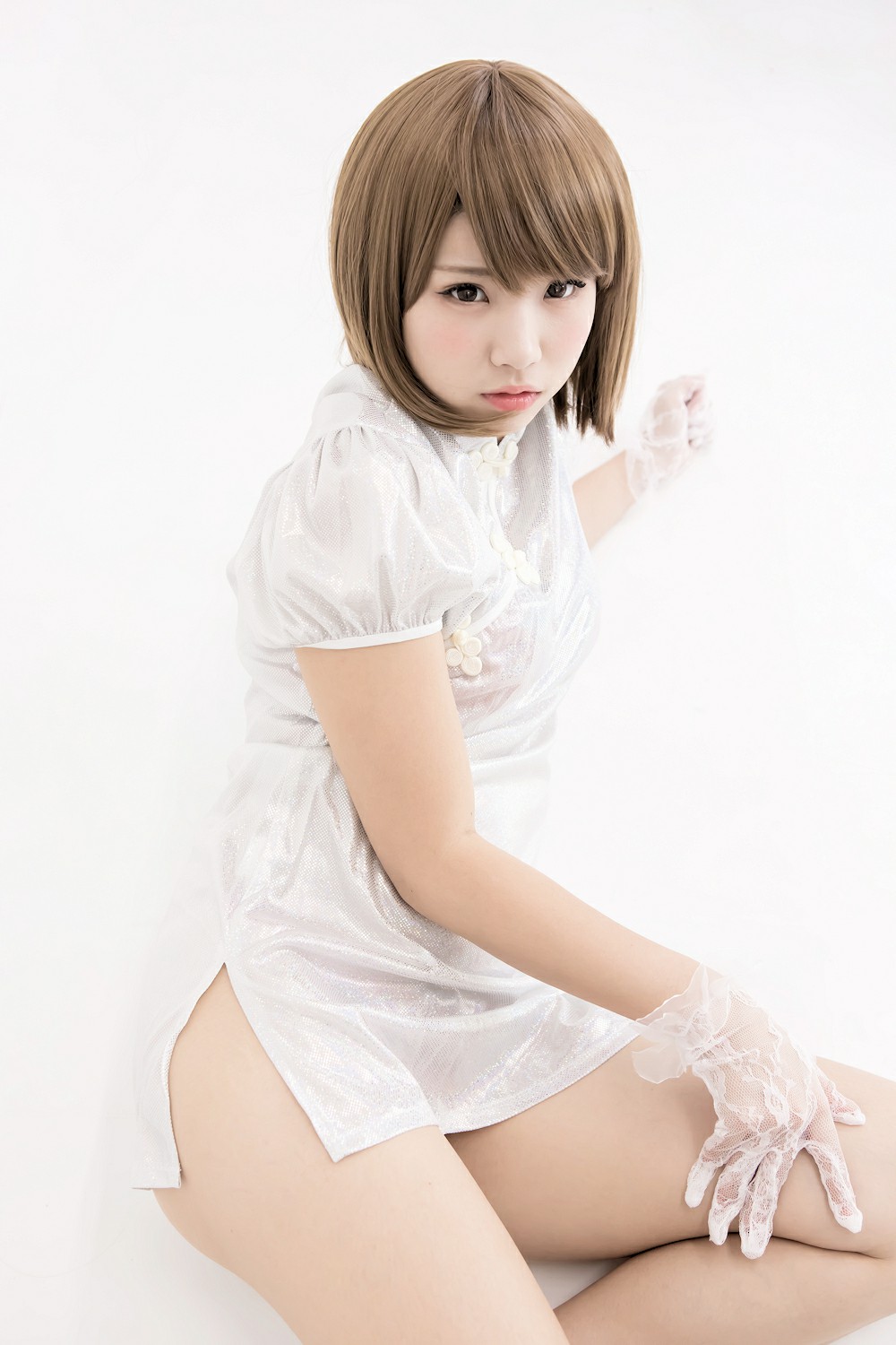 图片[18]-中華娘娘之白色旗袍与美腿高跟 – COSPLAY-比思部落