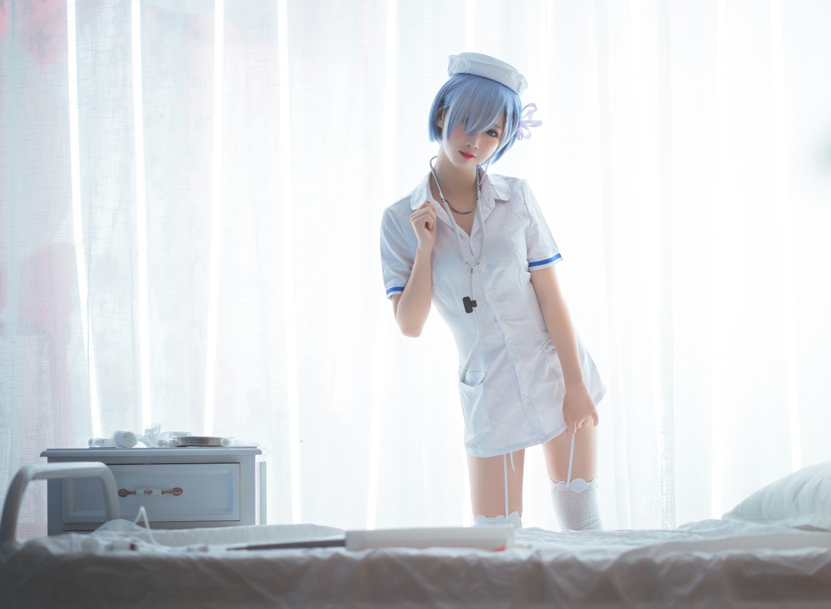 图片[9]-[Cosplay]面饼仙儿 – 蕾姆护士装 – COSPLAY-比思部落