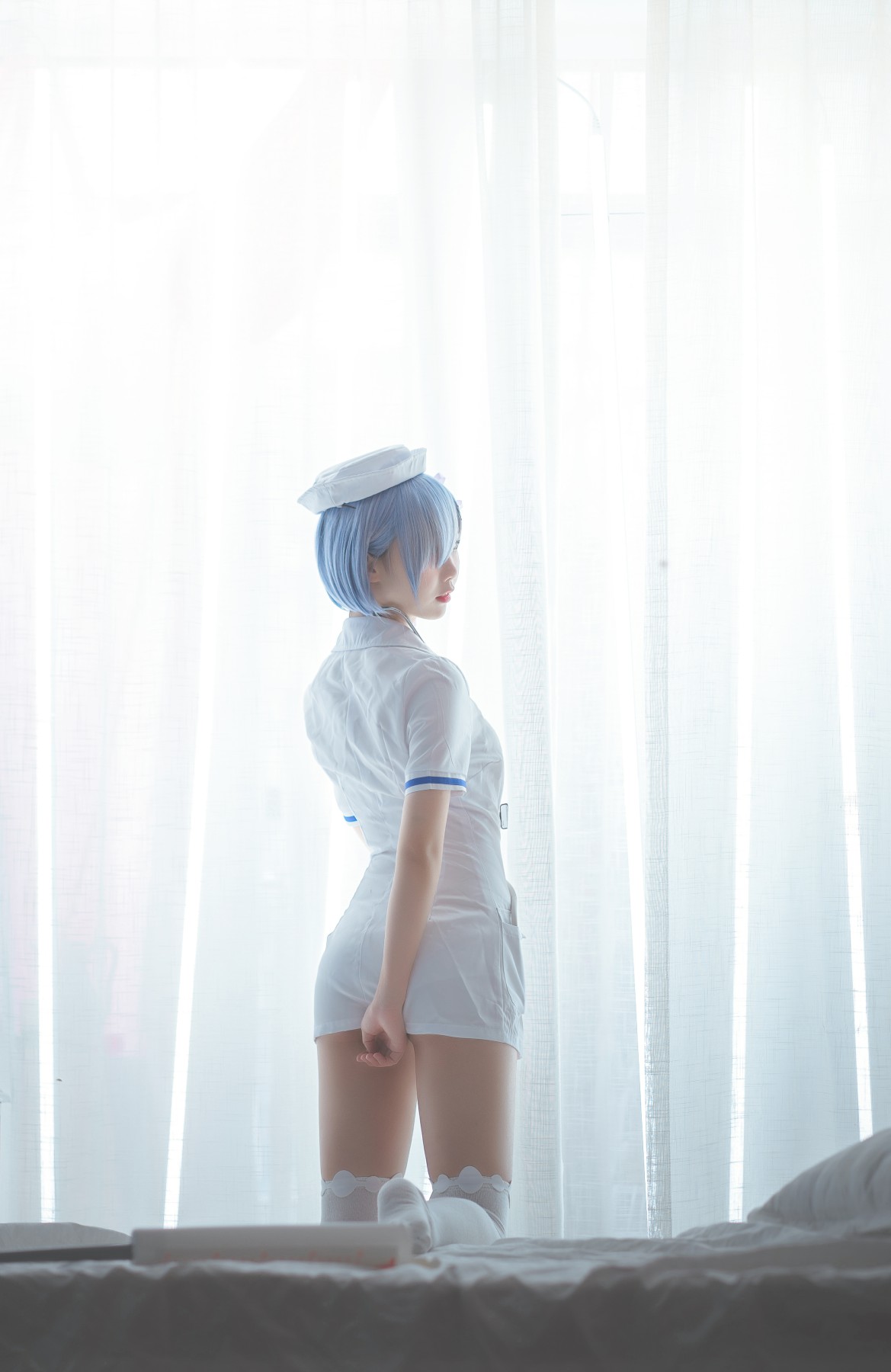 图片[11]-[Cosplay]面饼仙儿 – 蕾姆护士装 – COSPLAY-比思部落