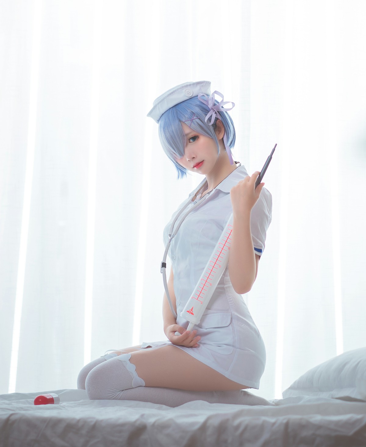 图片[12]-[Cosplay]面饼仙儿 – 蕾姆护士装 – COSPLAY-比思部落