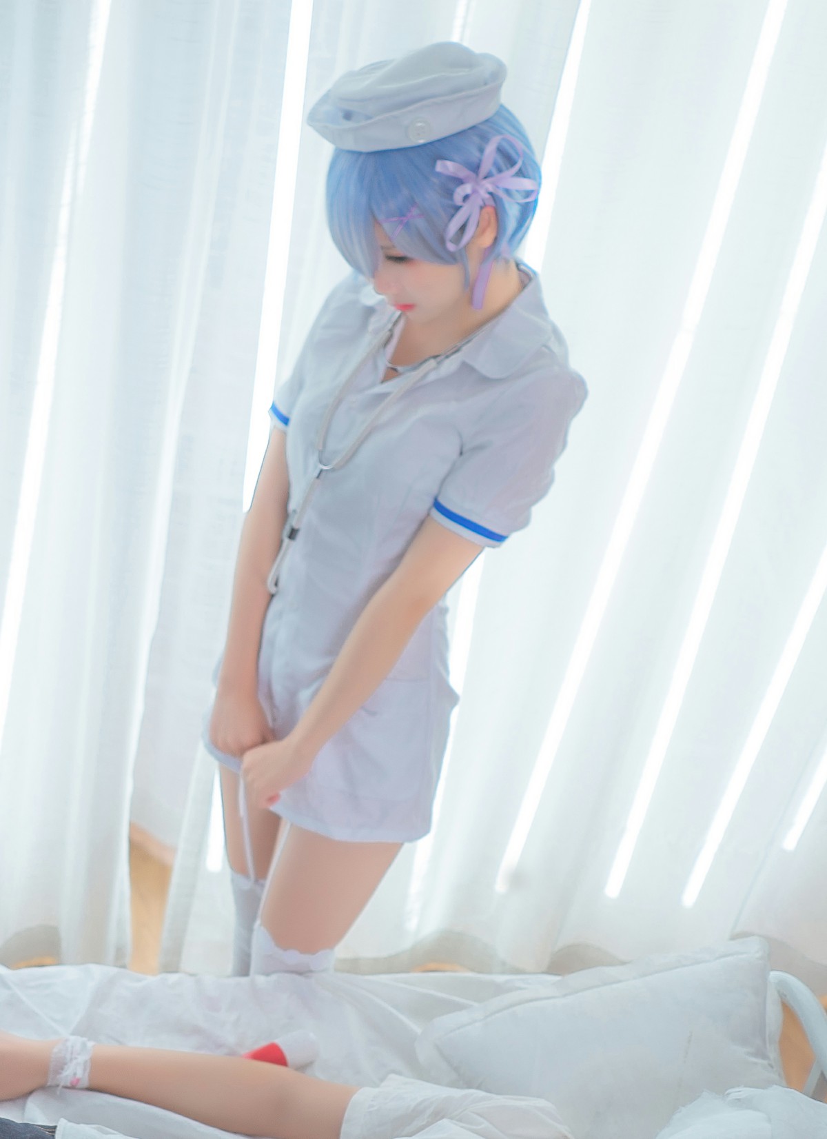 图片[13]-[Cosplay]面饼仙儿 – 蕾姆护士装 – COSPLAY-比思部落