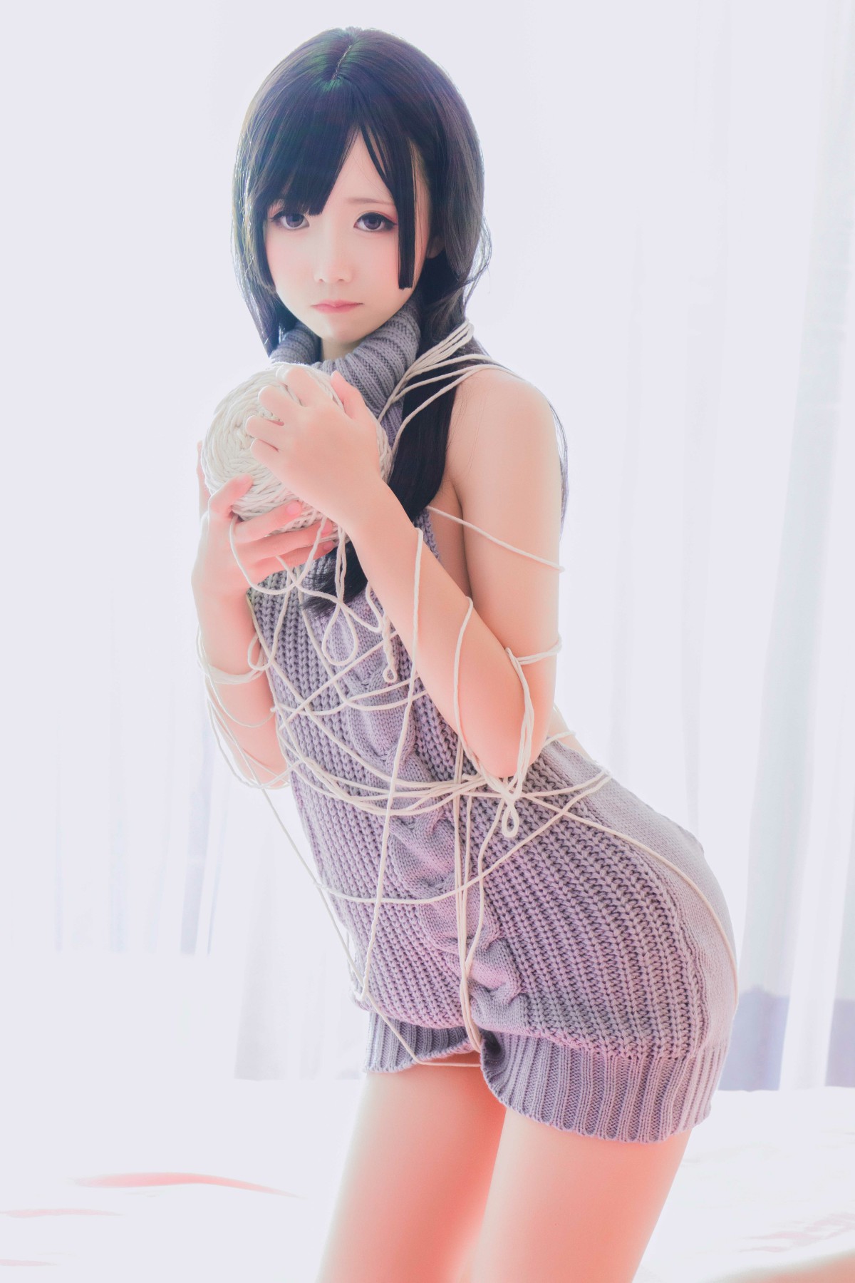 图片[15]-[Cosplay]面饼仙儿 – 露背毛衣 – COSPLAY-御萝部落