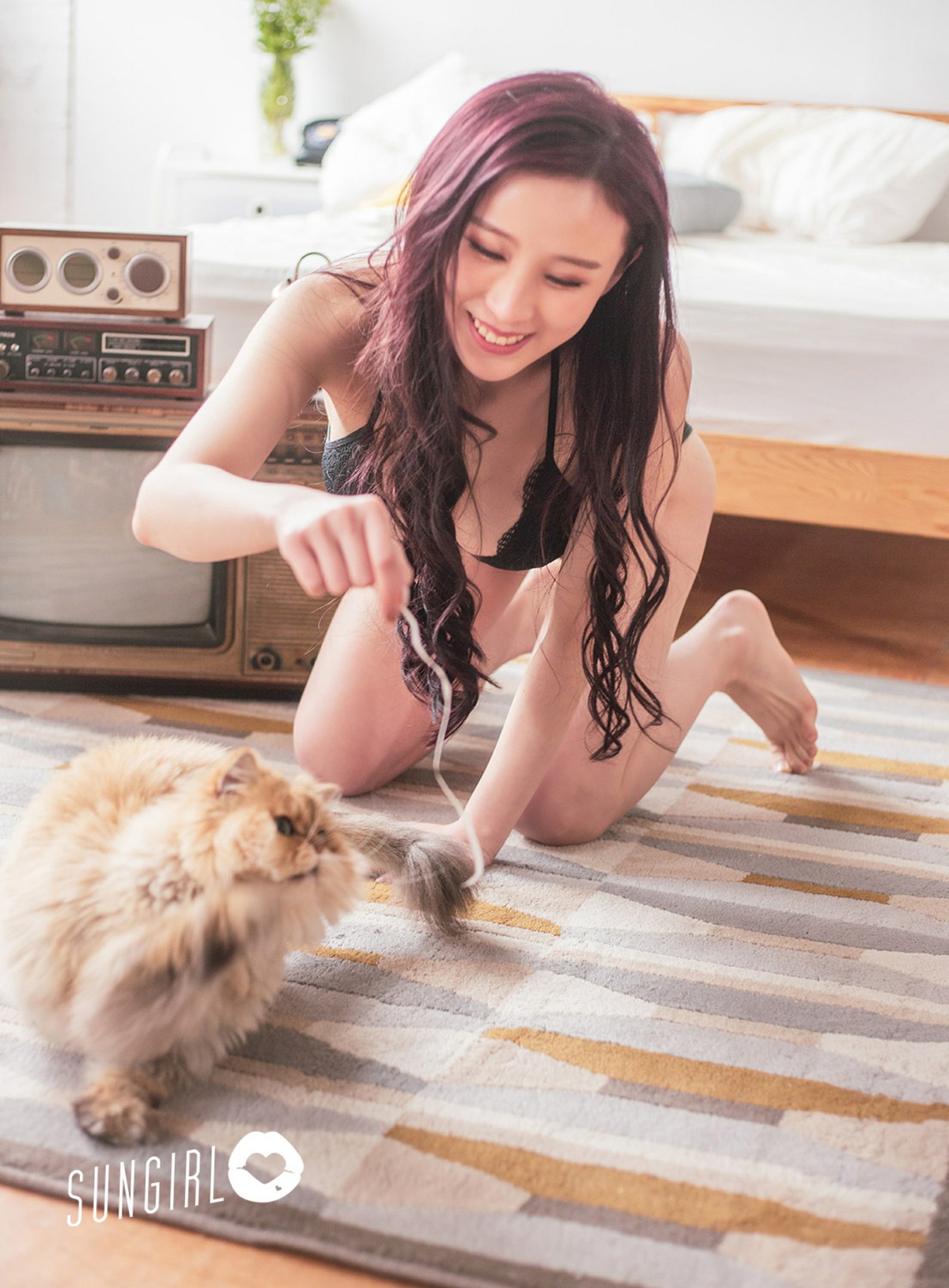 [SUNGIRL阳光宝贝]NO.009 黑色诱惑！蔓蔓宠爱你写真 黄蔓蔓Irenea - COSPLAY-御萝部落