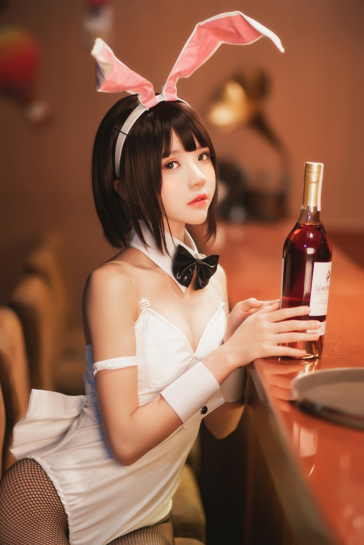 萝莉风COS 桜桃喵 – 加藤惠系列之兔女郎 - COSPLAY-御萝部落